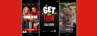 DDB & Tribal en Vodafone maken stotterapp Get The Flow