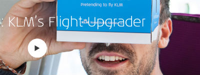 KLM biedt budget-reizigers virtuele Flight Upgrader