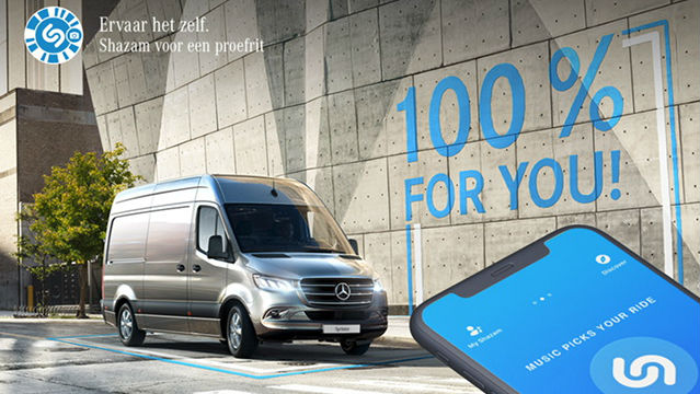 Mercedes activeert Sprinter-campagne met Shazam