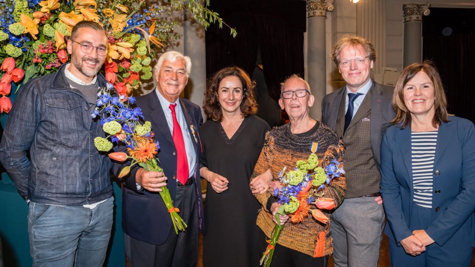 Sire-oprichters Frits Baylé en Paul Mertz geridderd