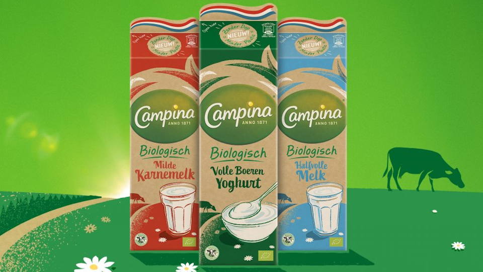 Campina komt met pak zonder dop