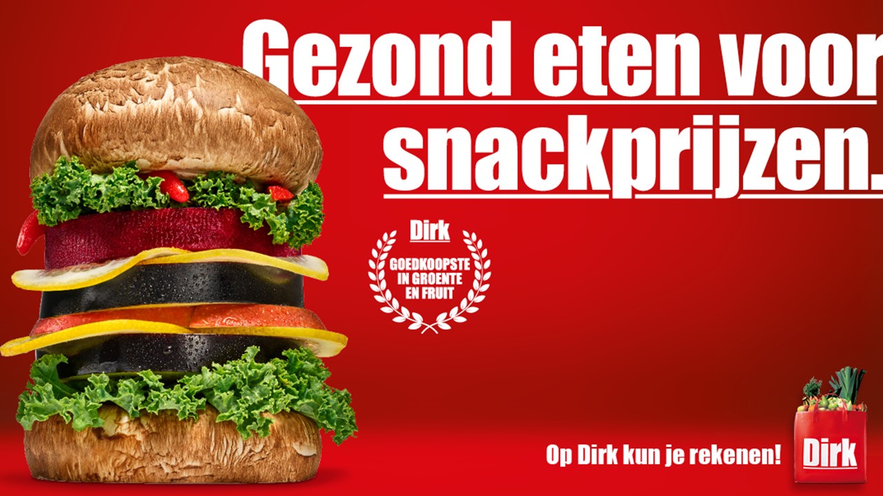 Nieuwe campagne Dirk door Total Design