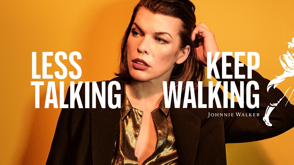 Milla Jovovich nieuwe gezicht Johnnie Walker