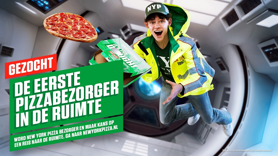 New York Pizza gaat de ruimte in