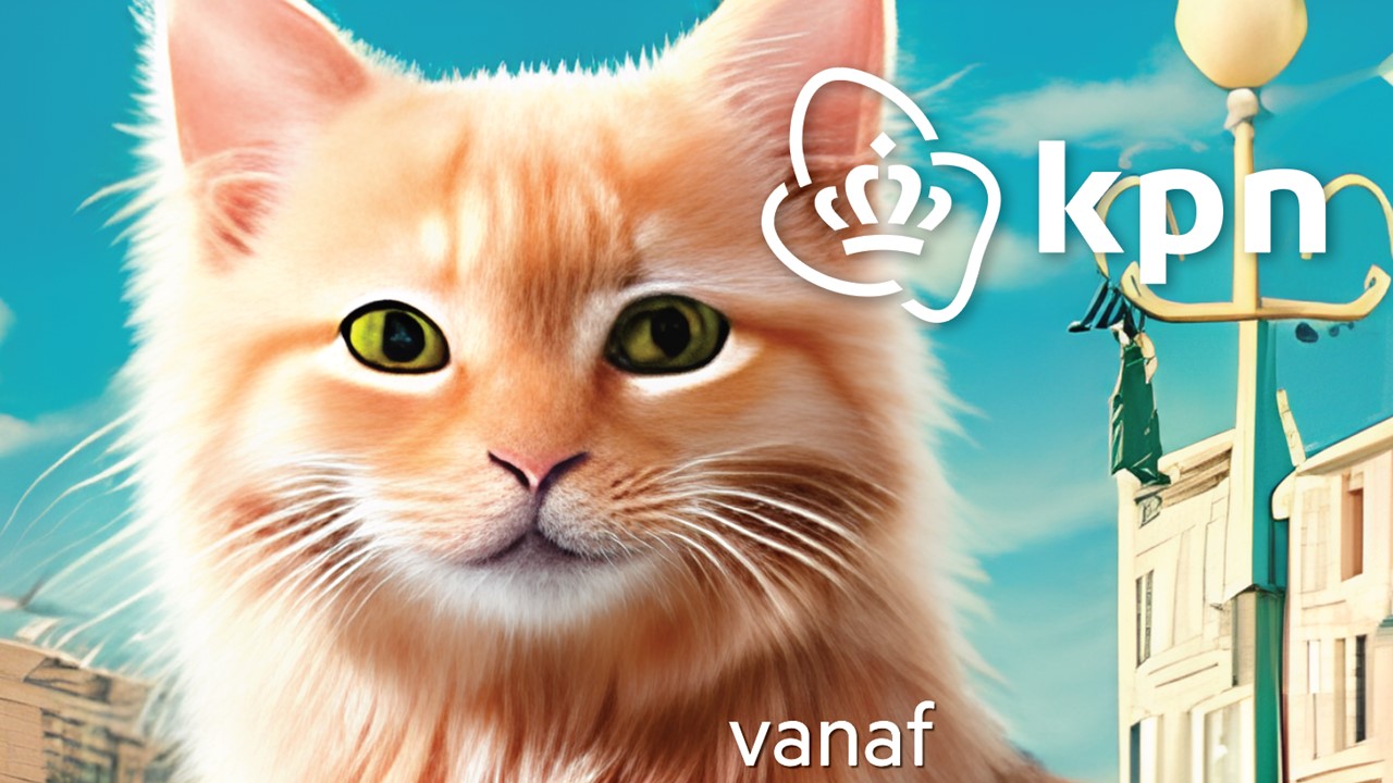 KPN-kat Louis als avatar