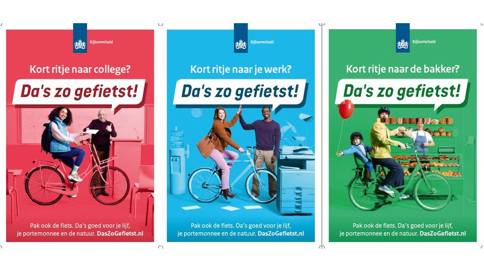 Overheid start campagne om fietsen te stimuleren