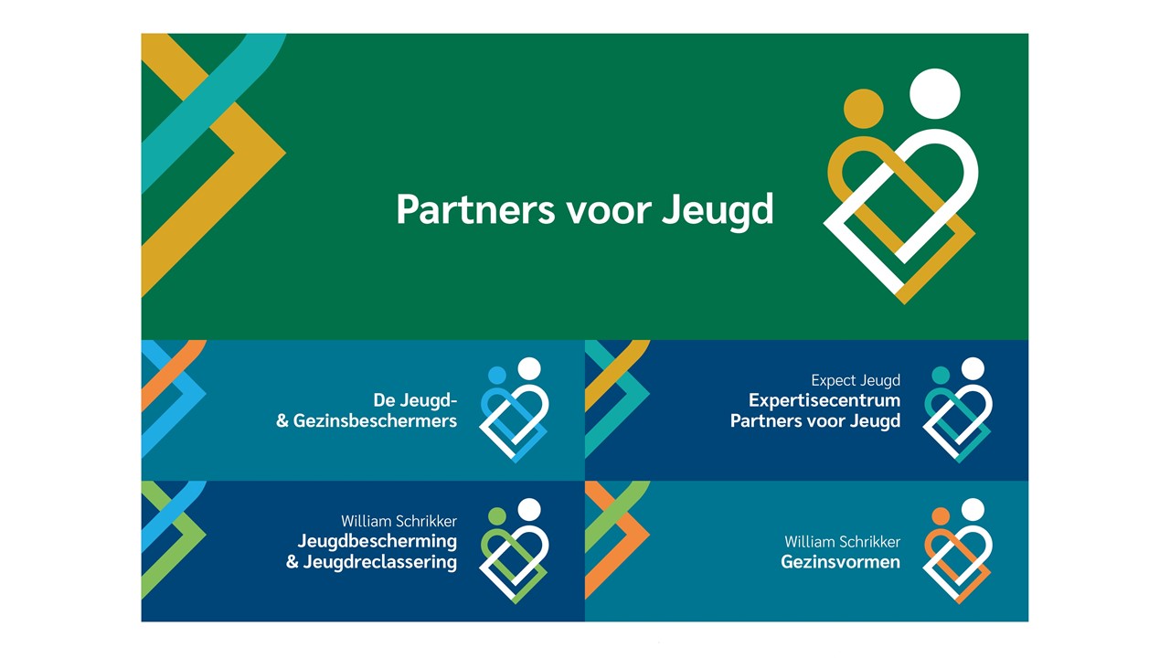 Nieuwe visuele identiteit Partners voor Jeugd door Effectgroep