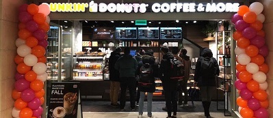 Dunkin' Donuts opent op Centraal Station Amsterdam 