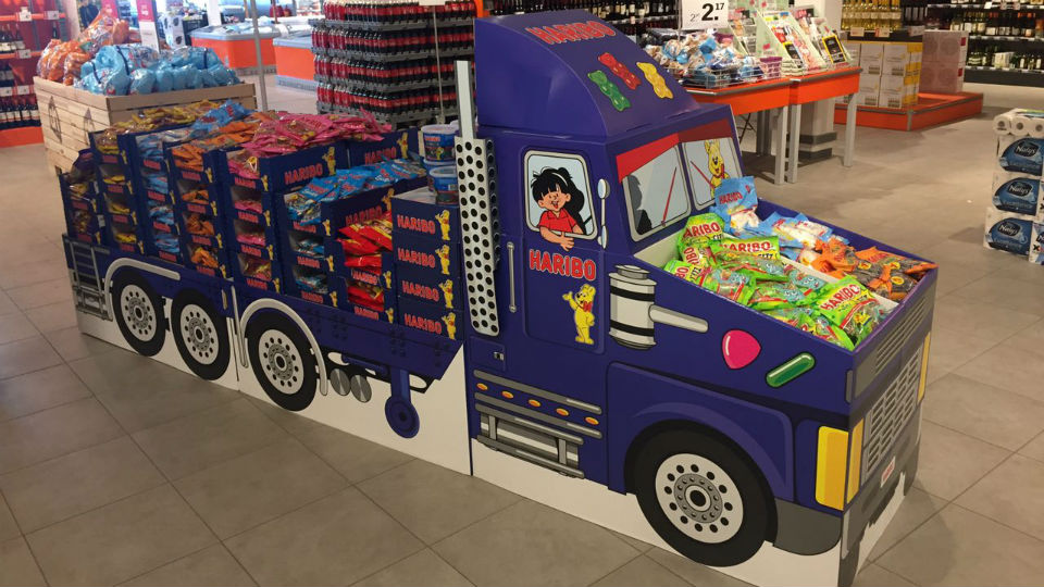 Haribo zet vrachtwagen in voor extra 'theater'