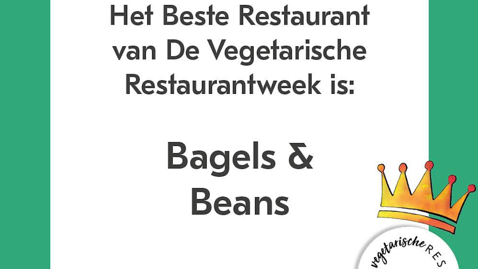 Bagels & Beans wint hoofdprijs vegaweek 