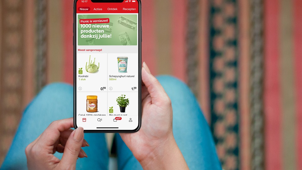 Picnic komt met nieuwe app