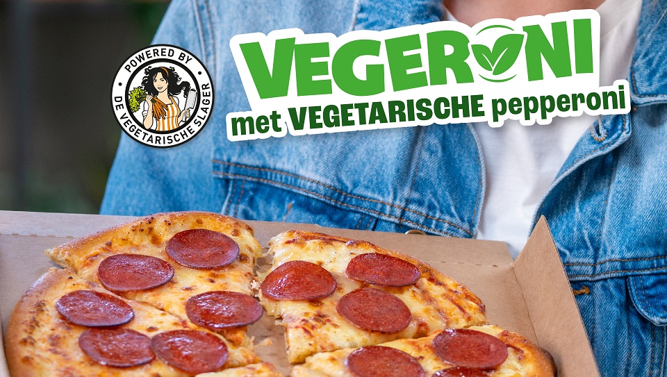 Domino's en De Vegetarische Slager lanceren plantaardige pizza 