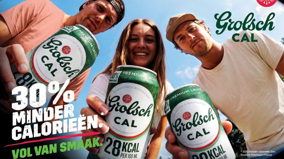 Grolsch introduceert Cal met minder calorieën