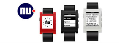 NU.nl lanceert app voor smartwatch Pebble