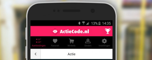  Shoppen naar fashion met exclusieve kortingen met de nieuwe gratis Actiecode.nl app