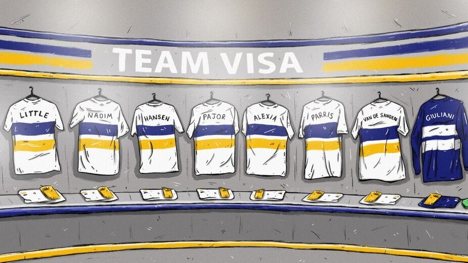 Visa steunt vrouwenvoetbal met Team Visa