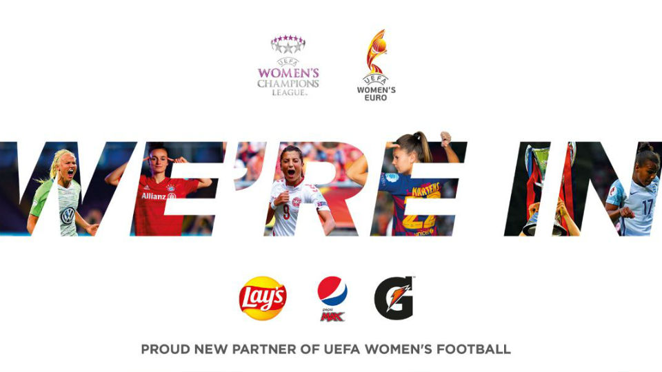 PepsiCo hoofdsponsor UEFA vrouwenvoetbal  