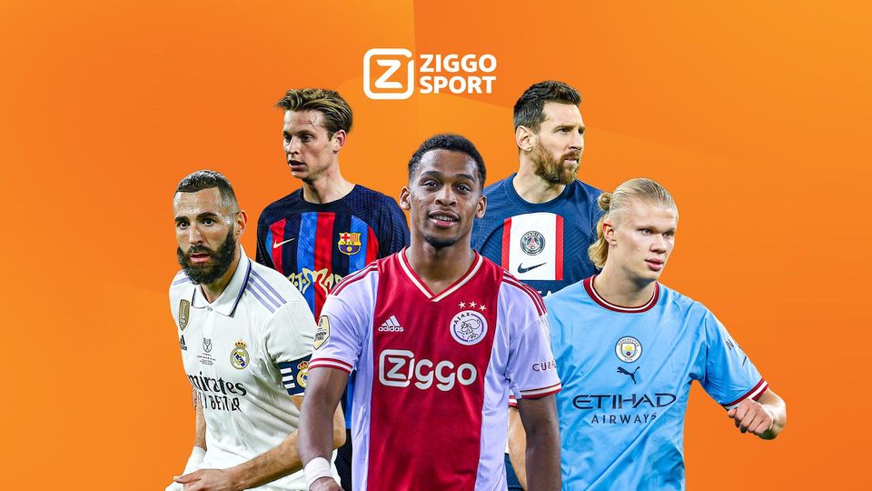 Ziggo Sport komend seizoen op rug Ajax-shirt