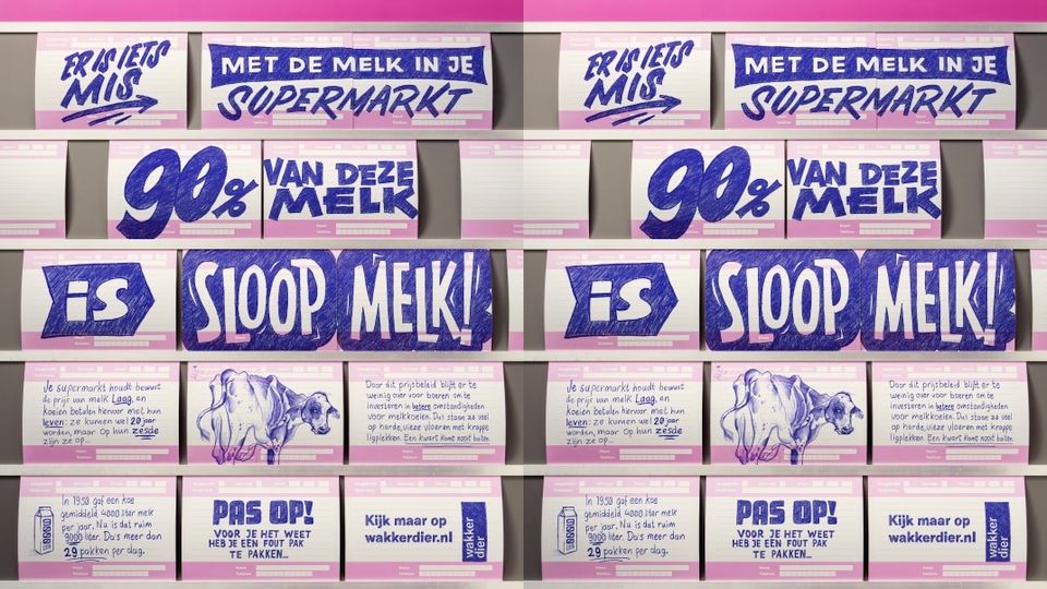 Wakker Dier start campagne tegen 'sloopmelk'
