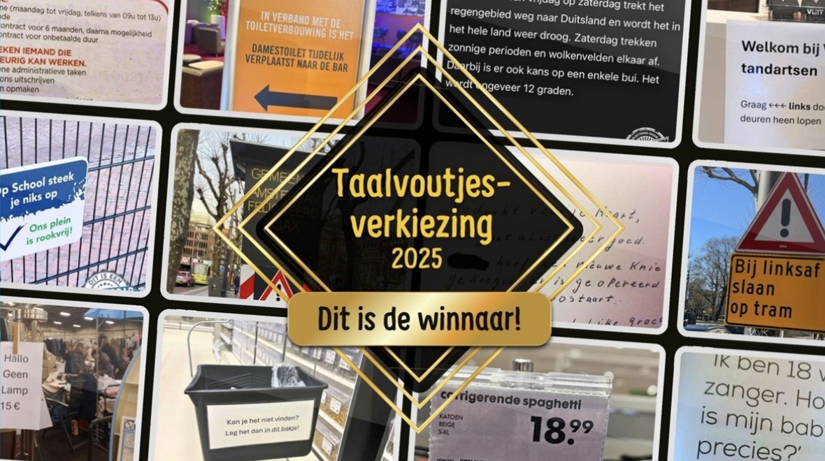 Woordgrap vormt 'Grappigste taalvout van 2025'