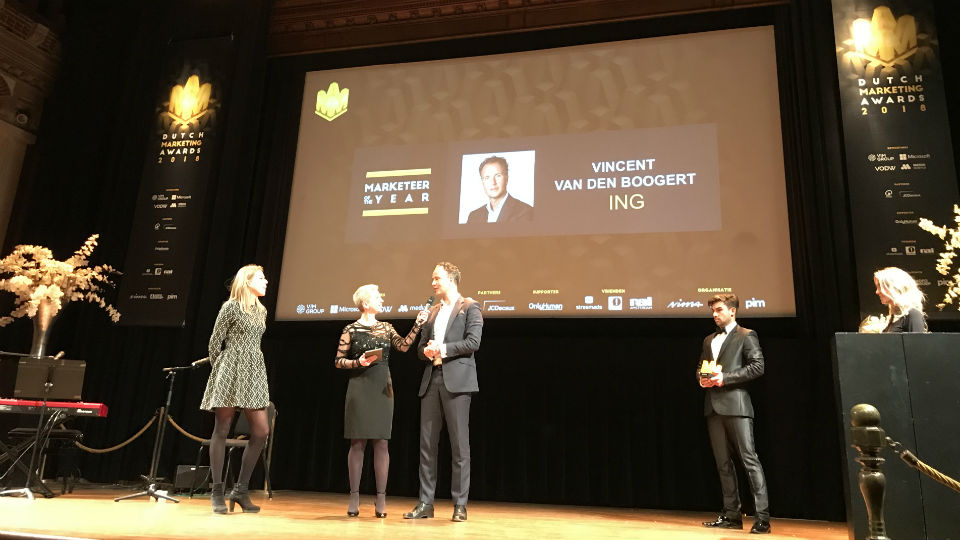Vincent van den Boogert (ING), marketeer van het jaar 2018
