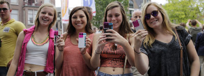 T-Mobile en RedUrban blij met #roze GayPride-actie