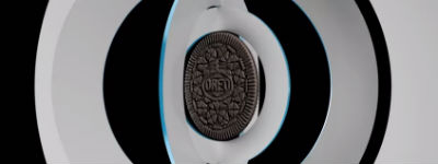 Apple-achtige campagne voor koekje Oreo