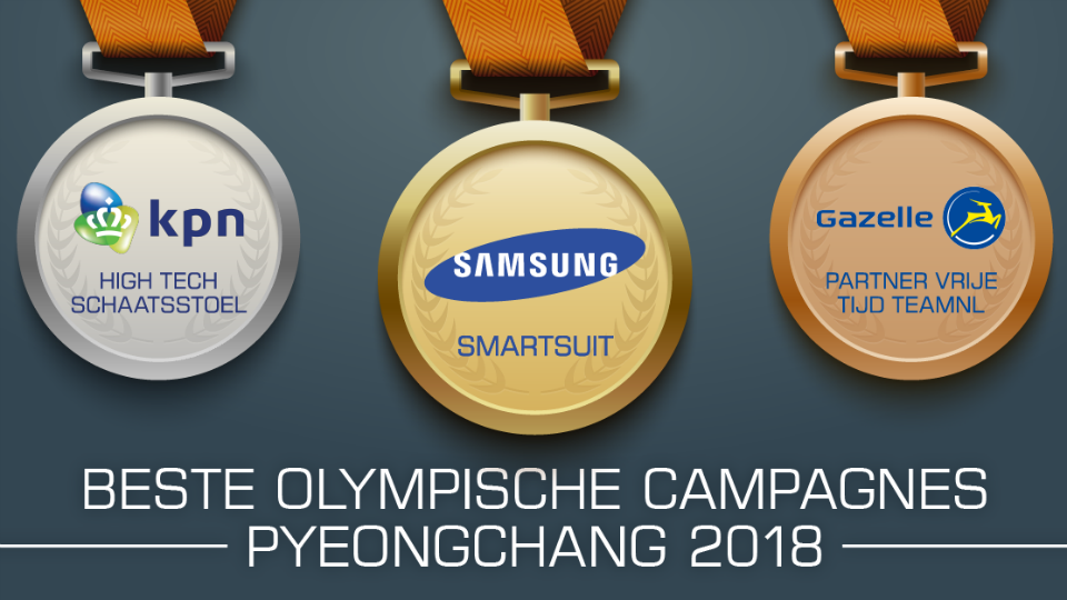 Olympische campagnes van Samsung, KPN en Gazelle oogsten meeste waardering
