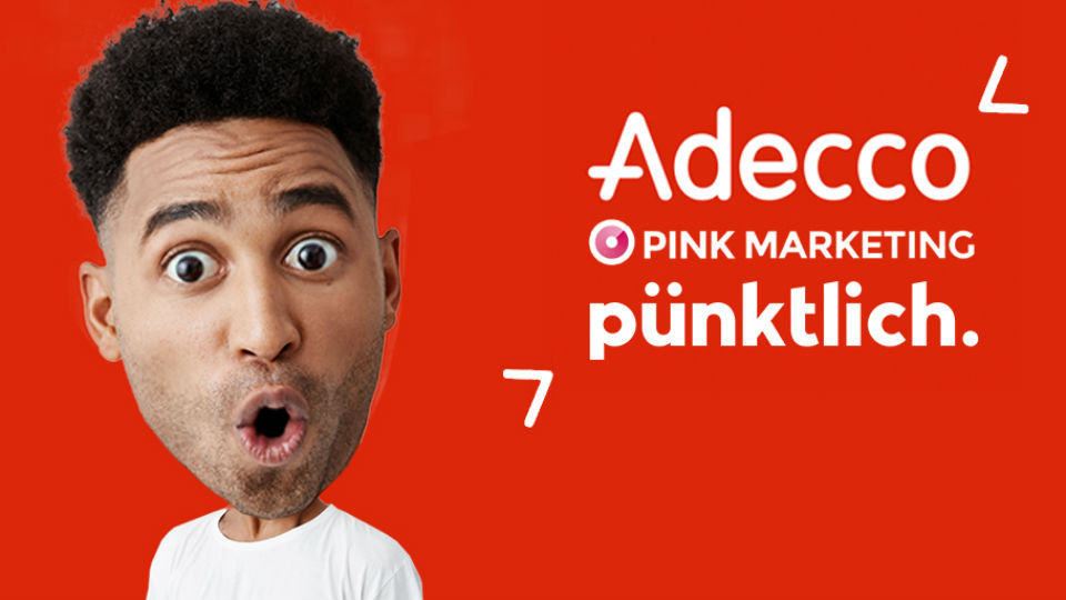 Adecco kiest voor Pink Marketing & Pünktlich