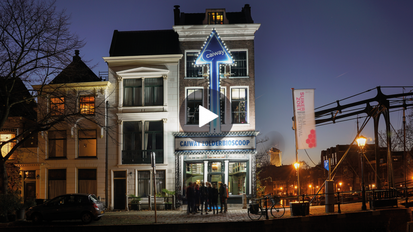 Caiway verrast festivalpubliek met zolderbioscoop