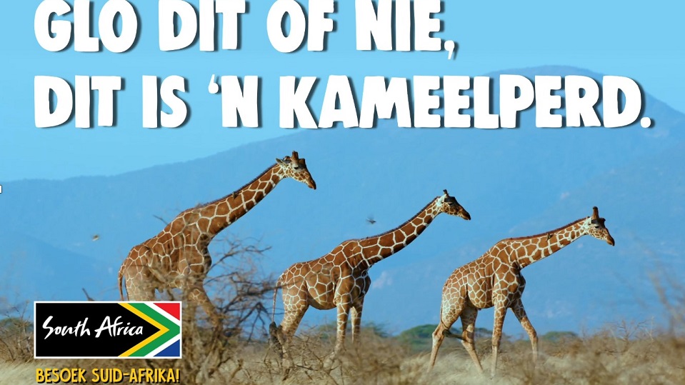 Verkeersbureau SAT promoot Zuid-Afrika met opvallende taal