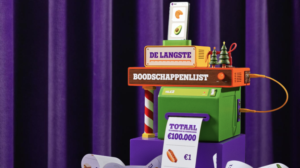 Tele2 maakt langste boodschappenlijst van Nederland