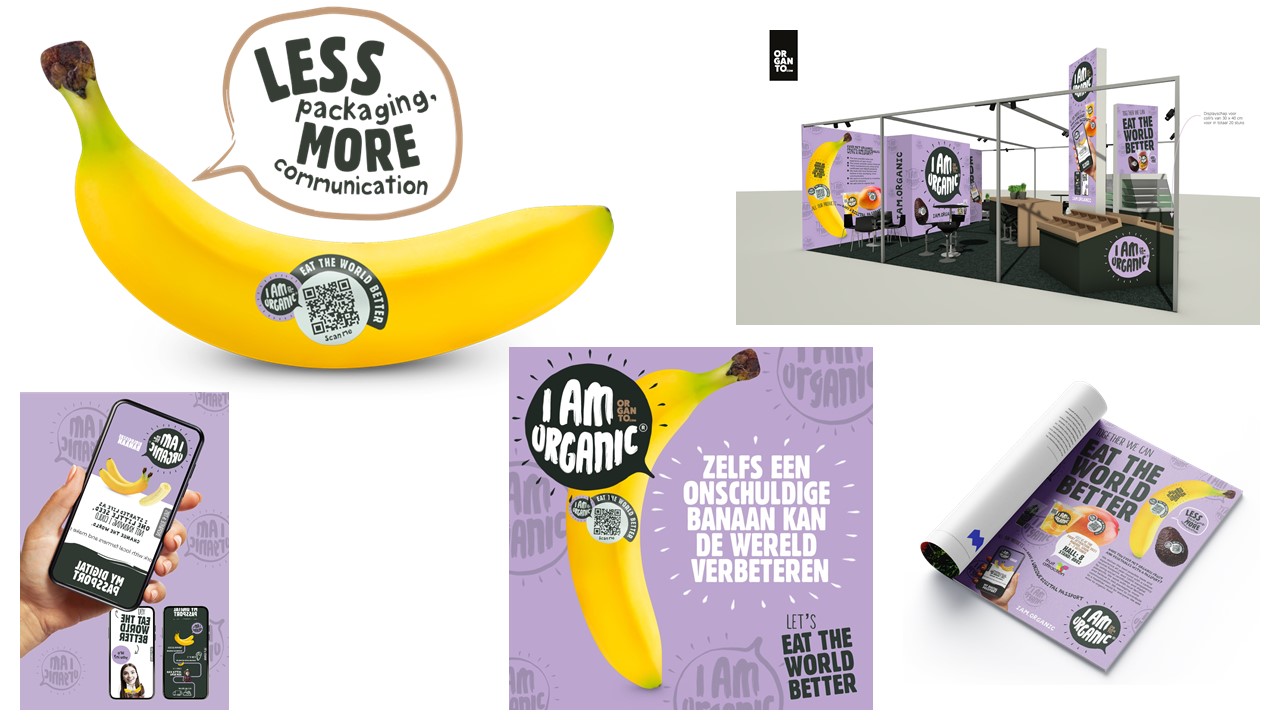 Banaan met digitaal paspoort gelanceerd met campagne van SuperRebel en Pauwr