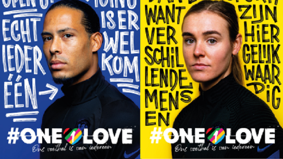 Nederlandse Voetbalelftallen starten OneLove-campaign