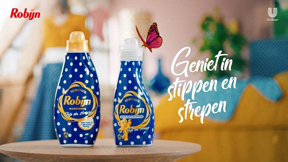 Born05 ontwikkelt campagne Robijn Stip en Streep wasmiddel