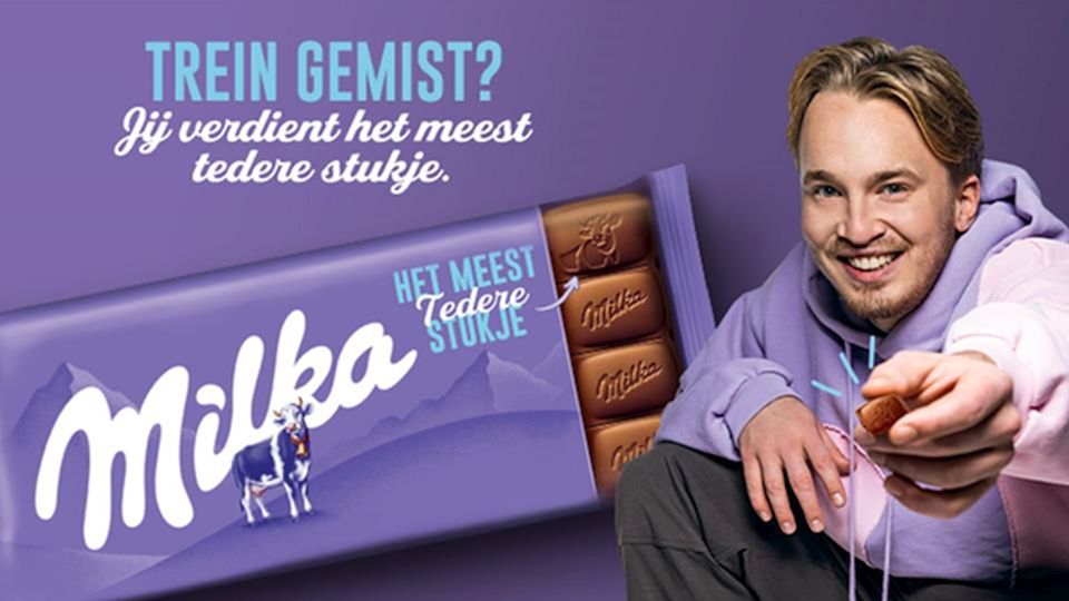 Singer-songrapper Snelle in nieuwe campagne Milka 