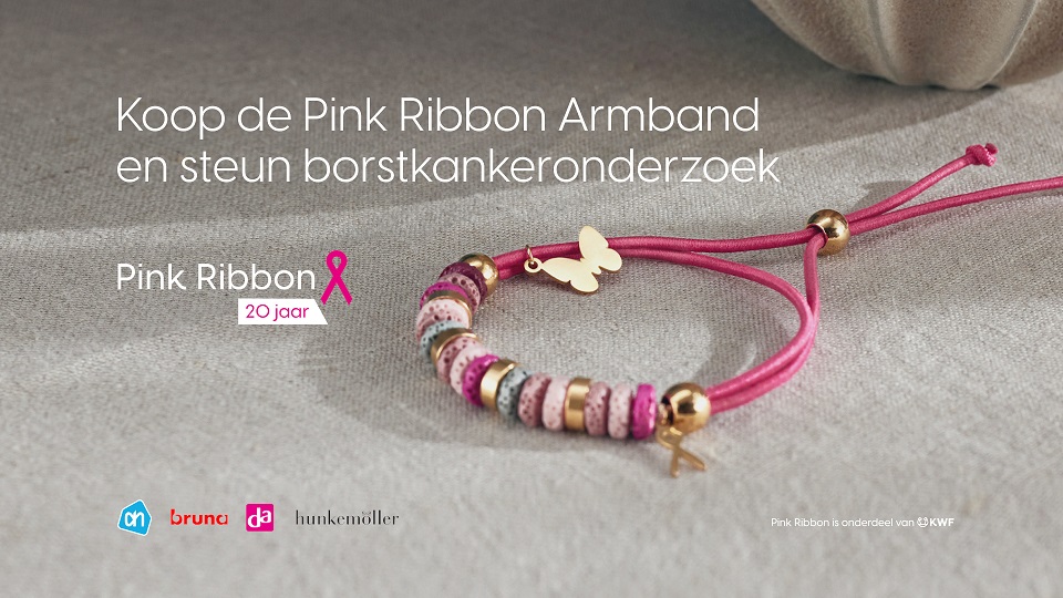 Pink Ribbon lanceert nieuwe campagne en armband 'Draag bij aan Hoop'