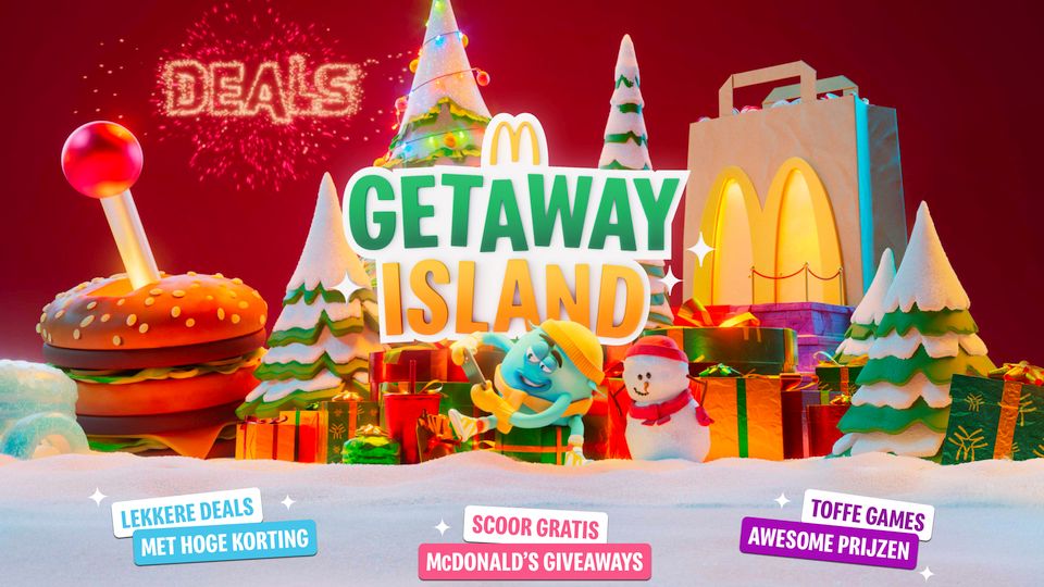 McDonald's transformeert app tot Getaway Island tegen kerststress