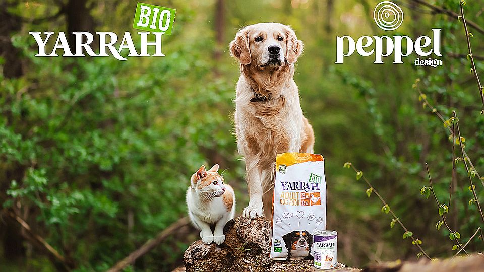 Peppel Design ontwikkelt nieuwe merkidentiteit voor Yarrah dierenvoeding