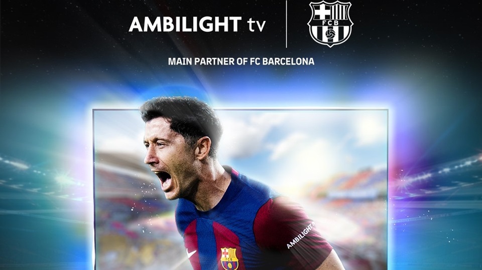 FCB-sterren Lewandowski en Gündoğan nieuwe gezichten Ambilight TV 