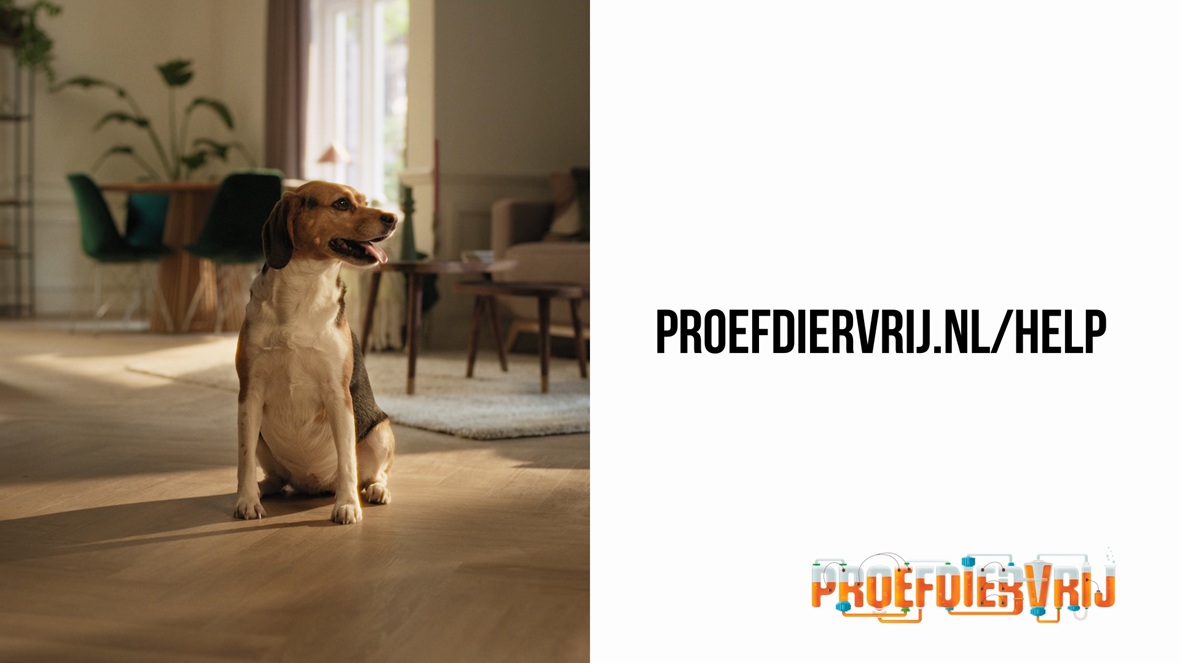 All Response Media werkt voor Proefdiervrij