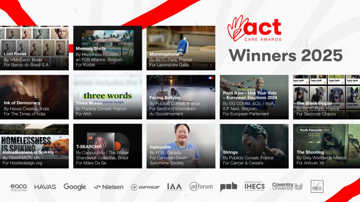 ACT beloont 12 internationale campagnes waarin zorg centraal staat