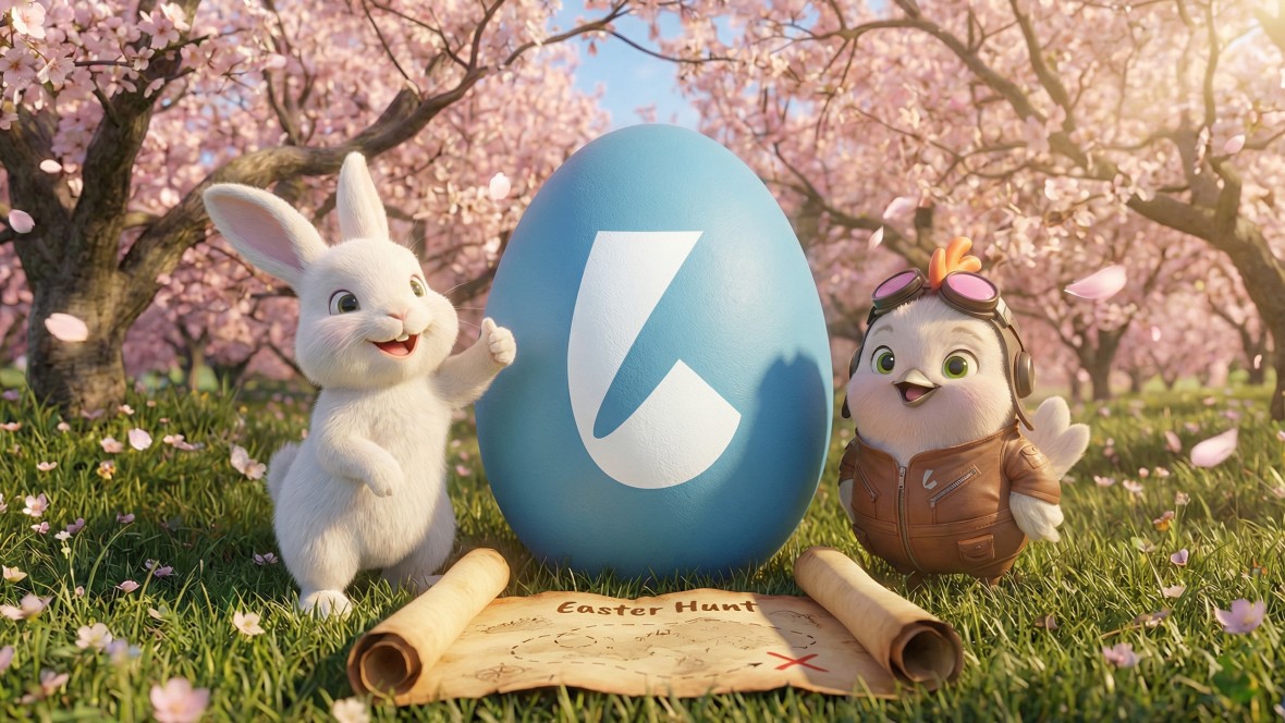 Openbare paaseierenjacht van Livewall