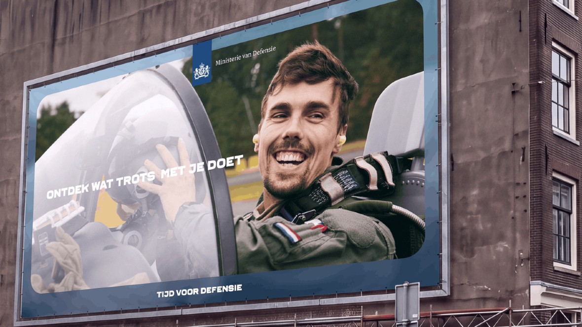 Arbeidsmarktcampagne Defensie geeft 'trots' een erepodium