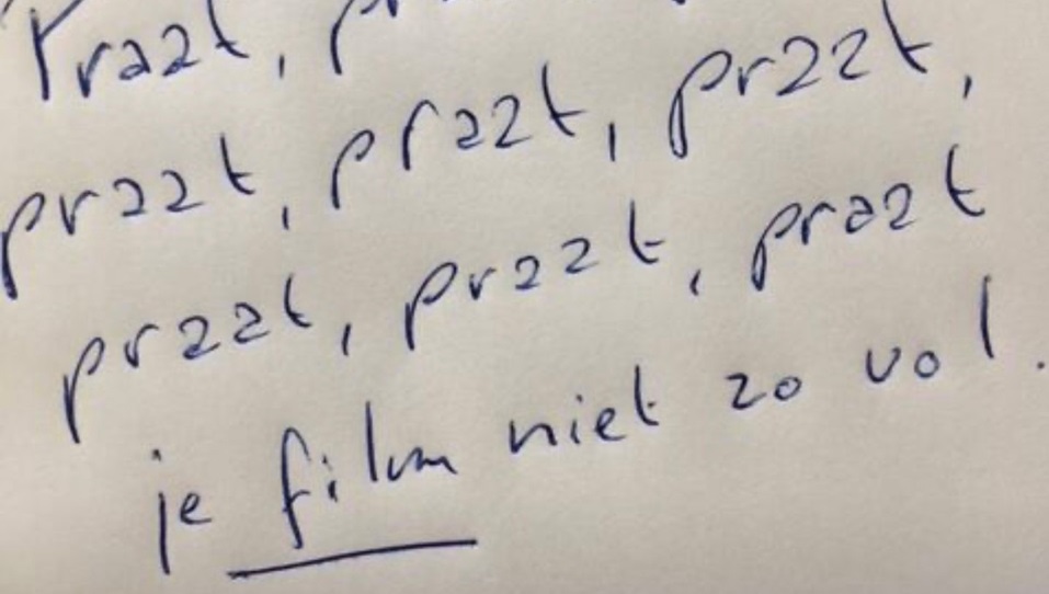 [column] Praat, praat, praat je film niet zo vol