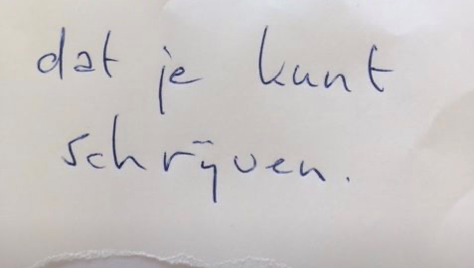 [column] Denk nooit dat je kunt schrijven
