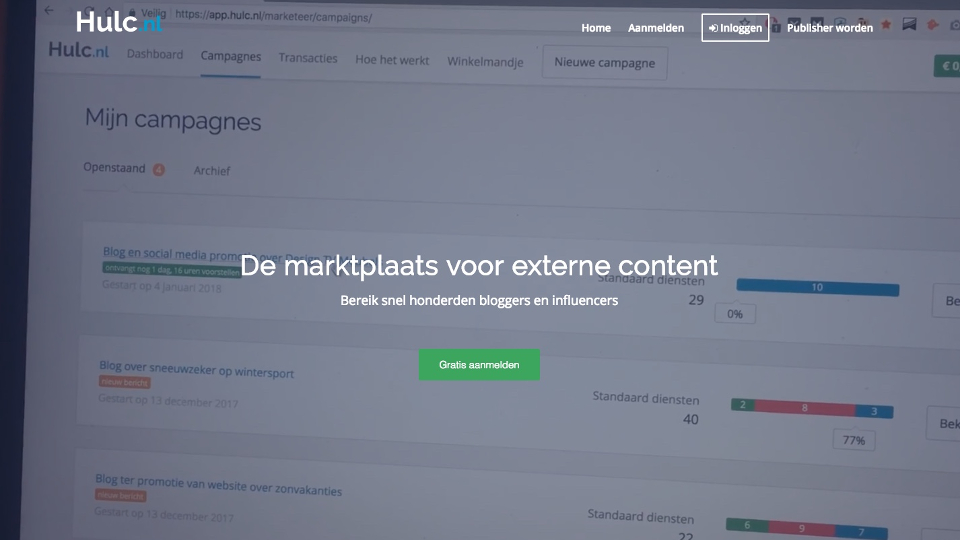 Content platform Hulc in de lift door angel-investeerders