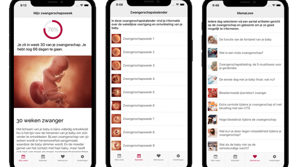 Offspring Media lanceert zwangerschapsapp