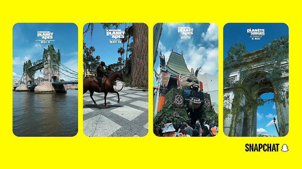 Grote AR-activatie voor 'Kingdom of the Planet of the Apes'