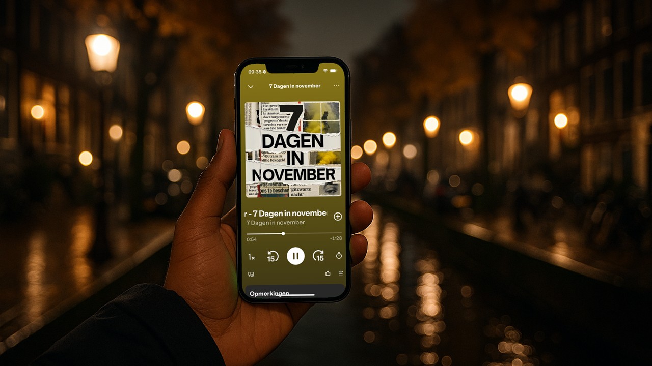 Airborne Network en Joods Cultureel Kwartier lanceren podcast '7 dagen in november'